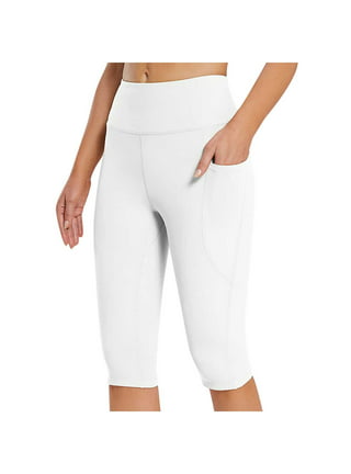 KaLI_store Flare Pants Women's Bootcut Yoga Pants Work Pants Crossover  Split Hem Full Length Flare Leggings with Pocket