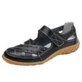 thumbnail image 1 of Women's Summer Casual Closed Toe Leather Sandals,Comfortable Soft Sole Ankle Strap Mary Jane Orthopedic Beach Shoes,40, 1 of 4