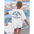 thumbnail image 1 of Women's Summer Casual Letter Printed Pattern Round Neck T-Shirt Is And Versatile. Graphic Tees Women White Top Black Top Pink Top Vacation Outfits Women, 1 of 8