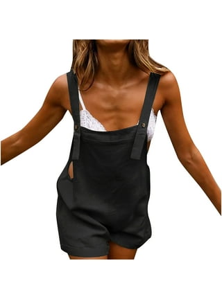 Linen Overalls Shorts