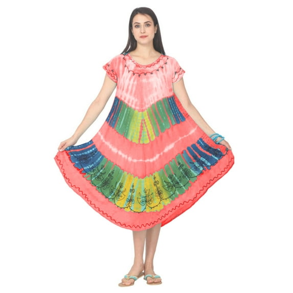Women's Summer Casual Rasta Sundress Pefect for Beach, Outing, Summer, Coverup