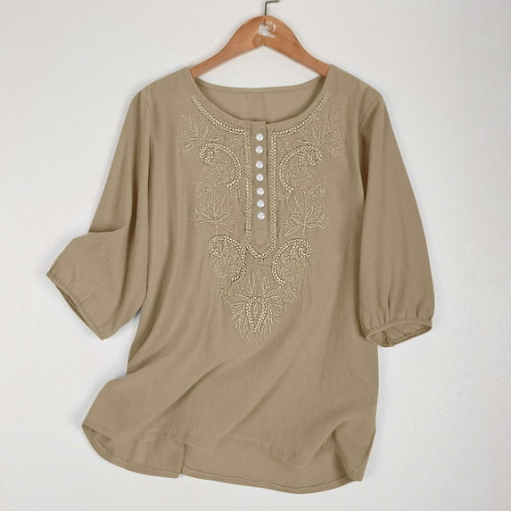 Women's Summer Casual Short Sleeve Round Neck Loose Tee Blouse - Soft Polyester Fabric, Fashion Solid Color Top for Daily Wear, Dating, Party, Work, Vacation