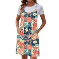 thumbnail image 1 of ZQUUVOU Women's Summer Casual Sleeveless Dress Printed Floar Pleated Dresse Multicolor, 1 of 7