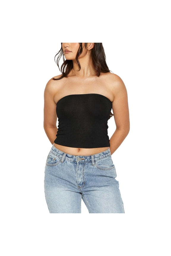 Women's Summer Casual Solid Color Bra Wrapping Knit Bottom Slim Fit Outerwear Tank Top Bike Tops for Women Womens Running Shirts Layering Top Women Beach Women Top Active Crop Athletic Spandex Tops