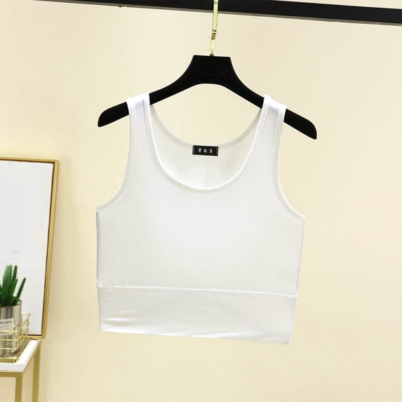 Women's Summer Casual Solid Color Loose Round-Neck Tank Top