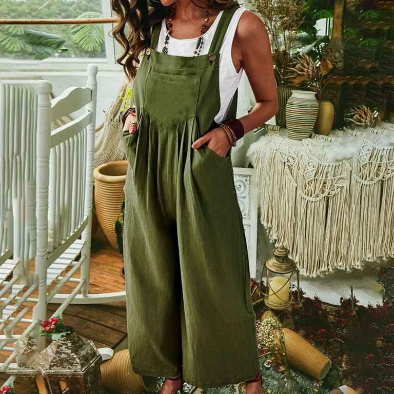 Side button jumpsuit sale