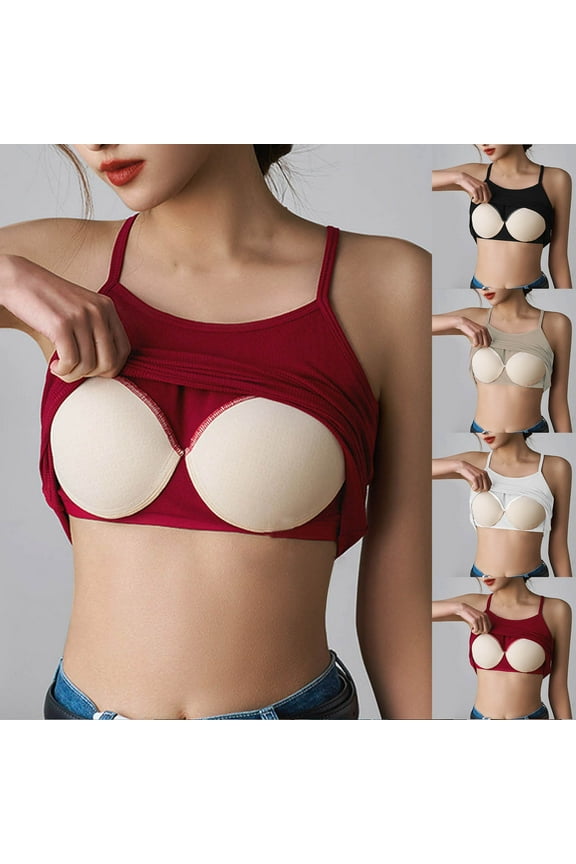 Women's Summer Casual Solid Color Strap U-Neck Camisole Tops Cami Tank Tops for Women Daily Wear Loungewear Beach Vacation Fashion Essential Gift | HAODEJW,Black L