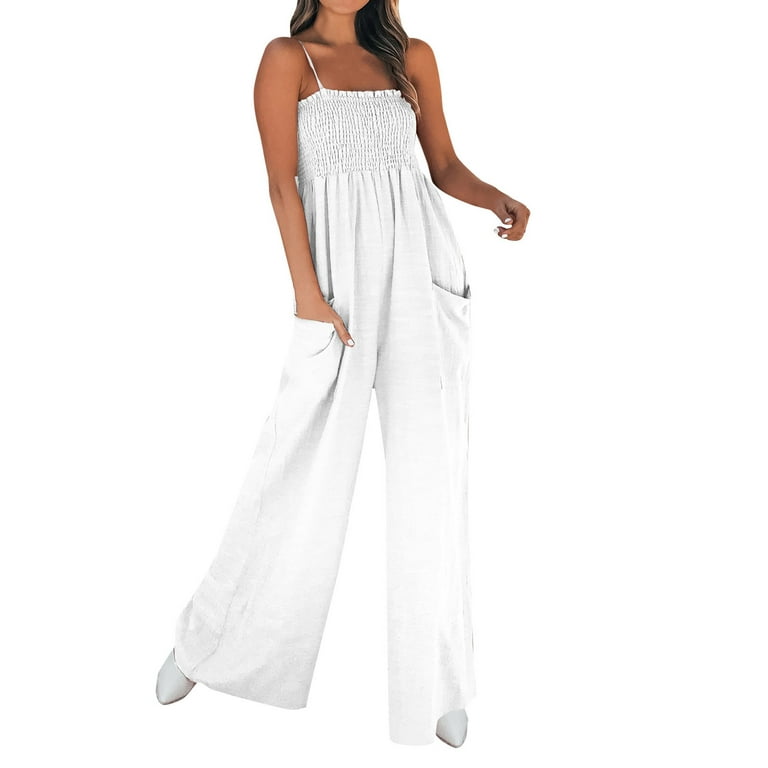 Women's jumpsuit elegant long one-piece summer pants suit belt clubwear  overall.