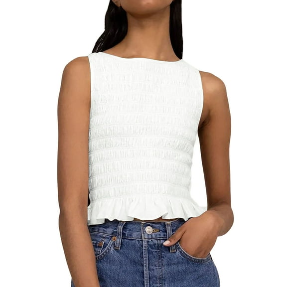 Women's Summer Cotton Linen Boho Floral Short Sleeve Tunic Tops Casual Plus Size Comfy V Neck Blouse Shirt