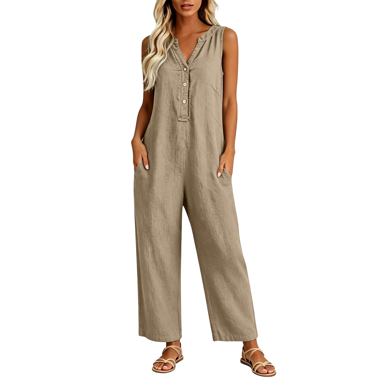 パンツ 24SSPolyester Twill Error Fit Jump Suits Women's Jumpsuits
