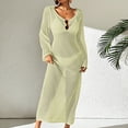 thumbnail image 1 of Women's Summer Crochet Swimsuit Cover-up,Boho Long Sleeve Hollow Out Maxi Beach Dress,Beach Vacation 2026, 1 of 4