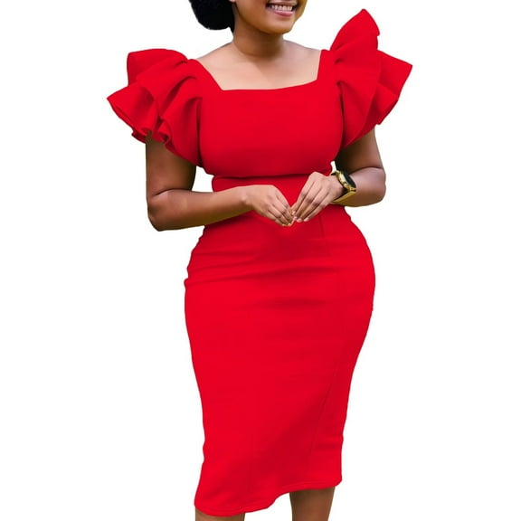 Women's Summer Dress,Elegant Office Church Business Bodycon Pencil Sheath Dress