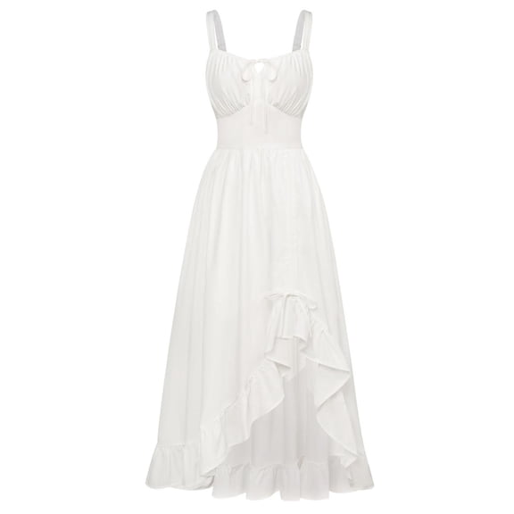 Women's Summer Dresses Plus Size Renaissance Style Sleeveless Tight Fitting Style Vacation Dress