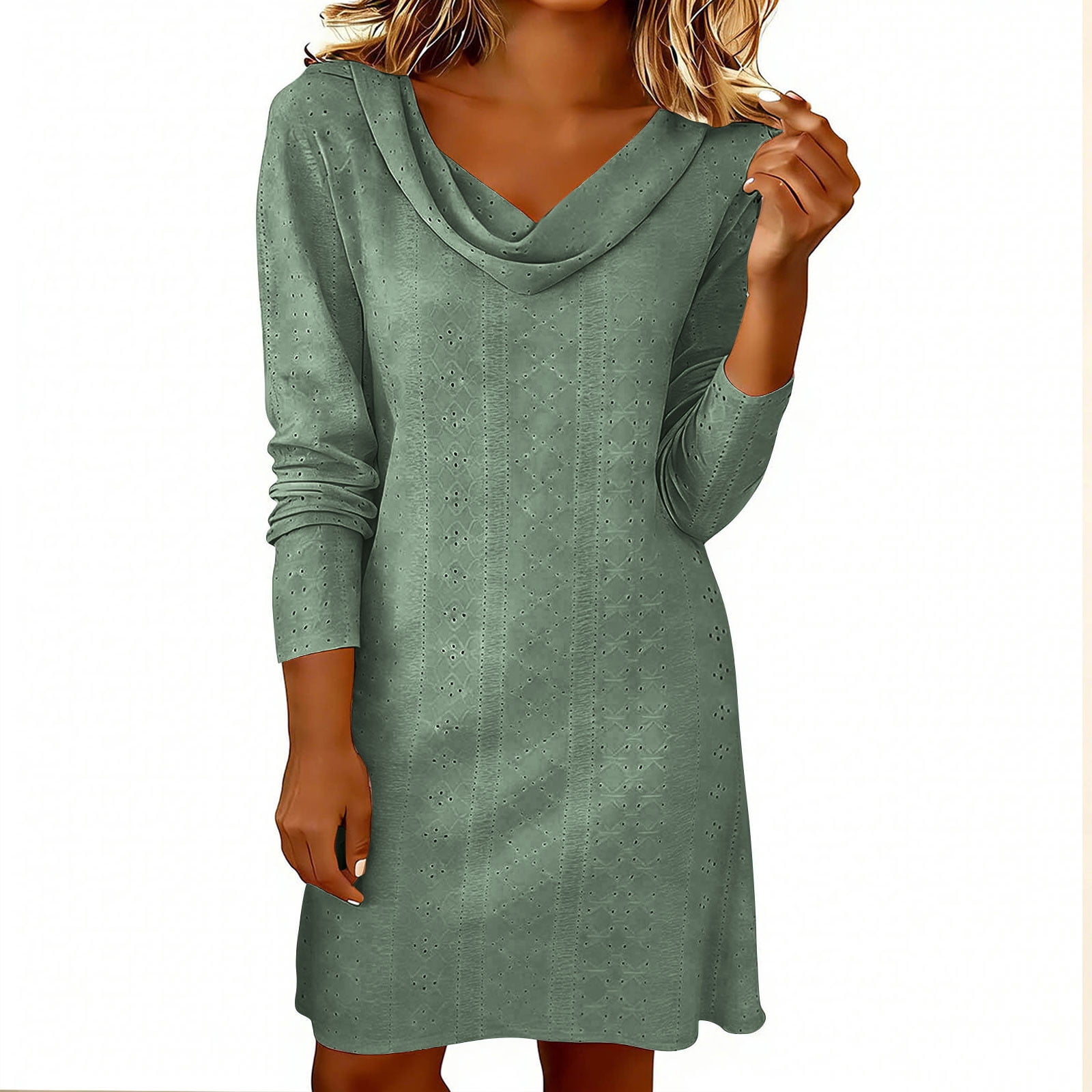 luxury babydoll dress Long Sleeve Smocked Babydoll Dress