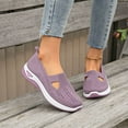 thumbnail image 1 of Women's Summer Fashion Breathable Mesh On Casual Shoes Round Toe Non Sports Walking Footwear, 1 of 8