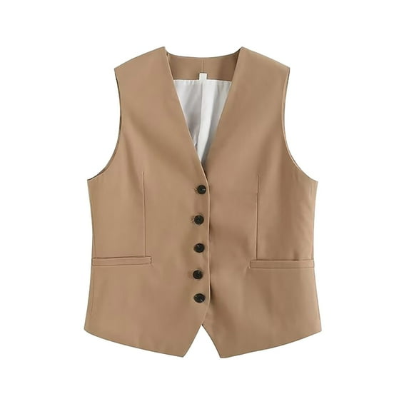 Women's Summer Fashion Casual Linen Vest Cardigan V Neck Top Athletic Crop Tops Women Bar Tops for Women Beard Tops for Women Alien Top Women Workout Tops for Women Adjustable Strap Tops for Women 4x