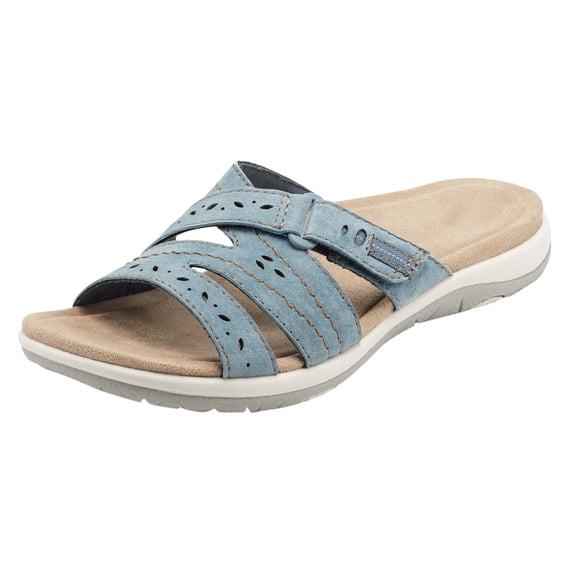Women's Summer Fashion Leather Open Toed Flip Flops Outdoor Beach Slippers