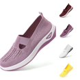 thumbnail image 1 of Women's Summer Fashion Mesh Breathable Casual Shoes, Round Toe Non Slip Slip On Sports Shoes, 1 of 8