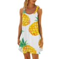 thumbnail image 1 of Women's Summer Fashion Printed Pleated Sleeveless Shoulder Strap Beach Resort Leisure Dress Cute Beach Outfits for Women Easter Dresses for Women Business Casual for Women Womens Dress Clothes Dresses, 1 of 4