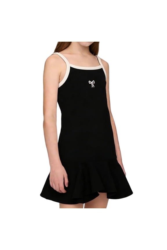 Women's Summer Frill Rank Dress Sleeveless Bodycon Tiered Ruched Dress Skim Hem Dress