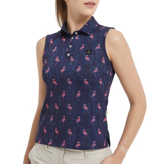 Women's Summer Golf Party Athletic Fit Sleeveless Polo