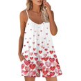 thumbnail image 1 of Women's Summer Jumpsuits Casual Loose Fit Solid Color Crew Neck Sleeveless Suspender Shorts Overalls with Pockets, 1 of 7