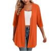 Women's Summer Kimono Cardigan Capes Casual Loose Half Sleeve Open Front Beach Cover Up Blouse Top