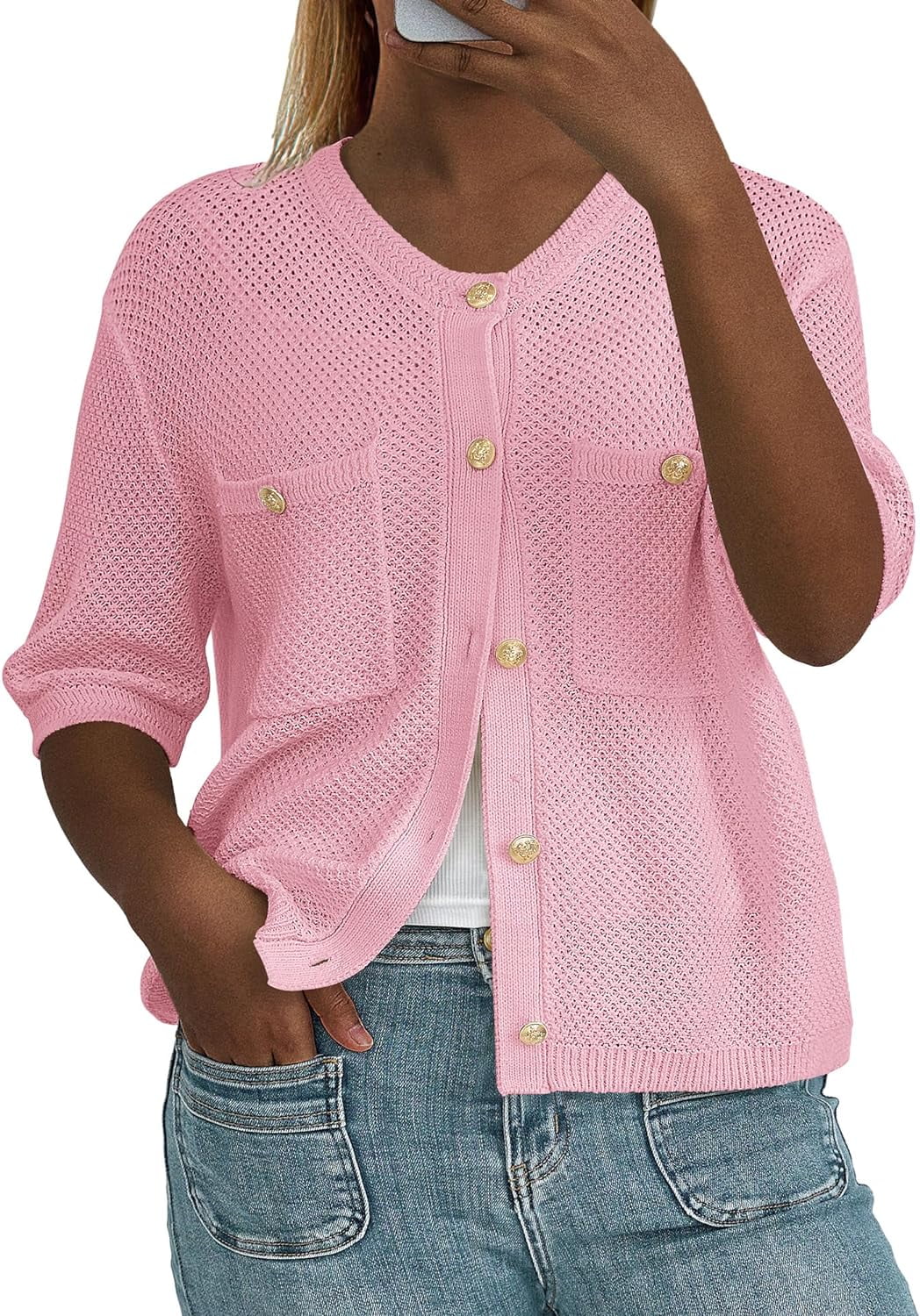 T/C BASIC KNIT SHIRT CARDIGAN（シャツ/ブラウス）｜WYM LIDNM
