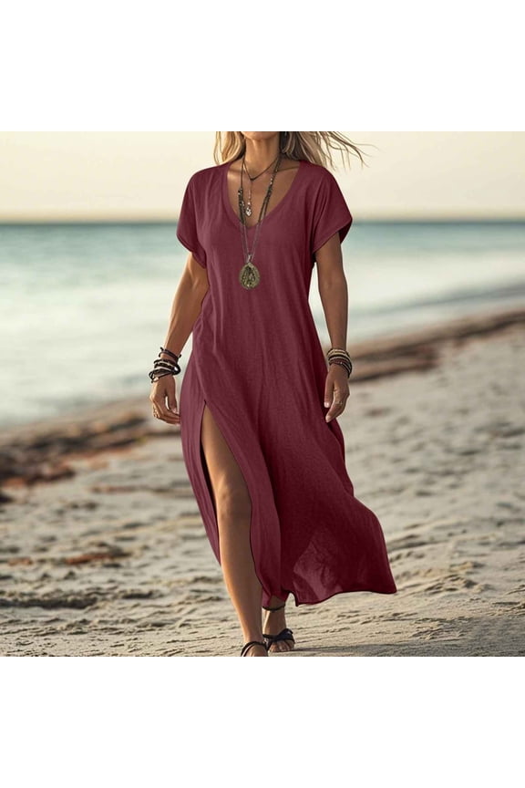 Women's Summer Knotted Front Sleeveless Top - Stylish V-Neck Casual Blouse with Gathered Detail - Lightweight Breathable Shirt for Warm Weather Outfits, Limited Time Offer