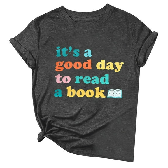 Women's Summer Letter Print Short Sleeve Top - O Neck Bow Tie Design, A-Line Silhouette, Breathable Blended Fabric, True to Size