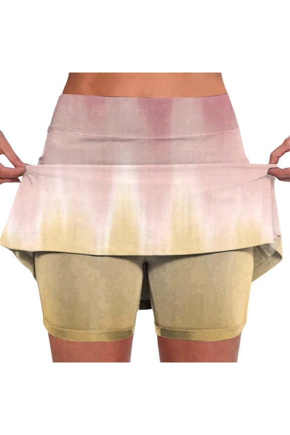 Women's Summer A Lightweight High Waisted Skinny Jogging Skirts With Pockets Sports Yoga Skirts Stretch Shorts Anime Skirt Sequined Skirts High Waist Skirt Cheer Skirt Denim Ruffle Skirt Spandex