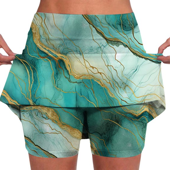 Women's Summer A Lightweight High Waisted Skinny Jogging Skirts With Pockets Sports Yoga Skirts Stretch Shorts plus Size Pencil Skirt for Women Pleated Midi Skirt Skirt with Slit Belly Dancing Skirt