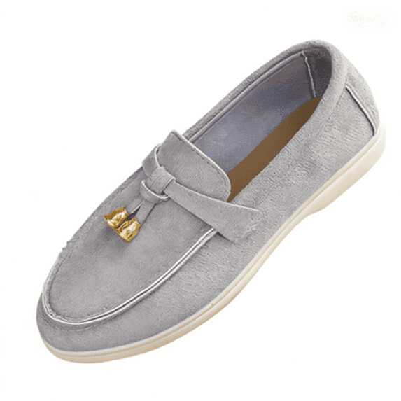 Women’s Summer Loafers Slip On Low Top Slip-On Comfortable Lazy Casual Fashion Flat Shoes Dark Gray 9.5