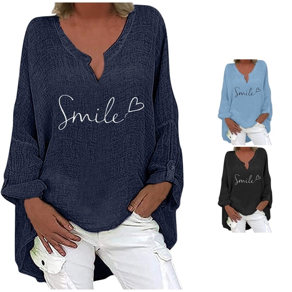 Women's Summer Long Sleeved Fashionable Breathable Comfortable Long Tail Style Printed V Neck T Shirt Top 1 Ladies Football Shirts S