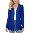thumbnail image 1 of Women's Summer Long Sleeved Thin Shawl Jacket Modell Cardigan In The Long Style Sunscreen Air Conditioning Shirt Size Short Cardigan Womens plus Size Open Front Sweaters plus Womens Cardigan Sweat, 1 of 7