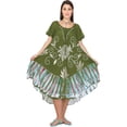 thumbnail image 1 of Women's Summer Loose-Fit Flowy Floral Print Summer Sun Dress Pool beach Cover-up, 1 of 2