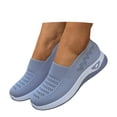 thumbnail image 1 of Women's Summer Mesh Breathable Sneakers Fashion Casual Lace Up Comfort Hollow Out Walking Running Shoes, 1 of 8