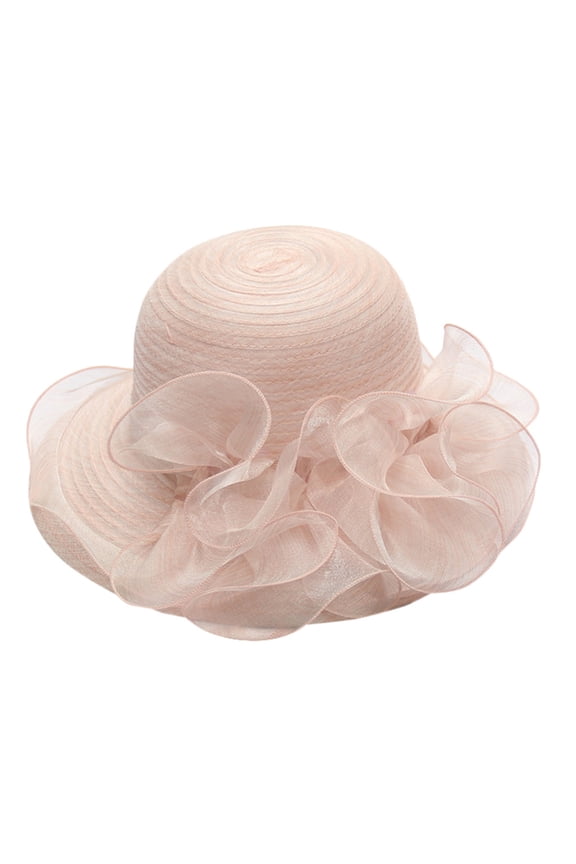 Women's Summer Mesh Sun Hat, Foldable Wide Brim Beach Hat with UPF 50+ Sun Protection, Portable and Lightweight for Travel, Garden Parties, and Casual Daily Wear Beige