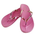 thumbnail image 1 of Women's Summer Metallic Strap Casual Thongs Flat Flip Flops Sandals Slipper, 1 of 3