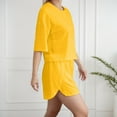 thumbnail image 1 of Women's Summer Pajama Set - 100% Cotton Breathable Sleepwear, Loose Fit Shorts & Tee Lounge Set in Solid Colors,for Size L, 1 of 7