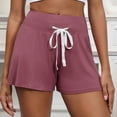 thumbnail image 1 of Women's Summer Pajamas Shorts Plus Size Baggy Drawstring Elastic Waist Pjs Short Casual Solid Oversized Lightweight Comfy Soft Loungewear Shorts Loose Fits Sleep Short Pajama, 1 of 6