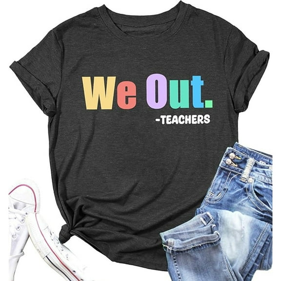 Women's Summer Print Comfortable And Fashionable Fit Colored Top Short Sleeved T Shirt