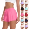 thumbnail image 1 of Women's Summer Quick Dry Shorts Fashion Solid Pocket Sprot Solid Ladies Pants Yoga high-waisted for gym, 1 of 4