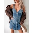 thumbnail image 1 of Women's Summer Retro Denim Dress, 1 of 5