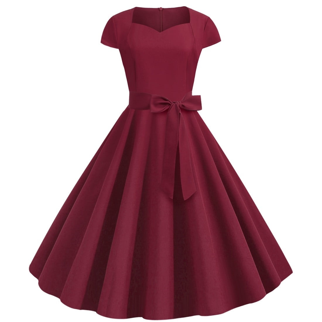 fanci club corset dress Clavicle Midi M The Fanci Club Clavicle Contrast Stitch Neck:17-17.5 Embellished Wedding Dress -