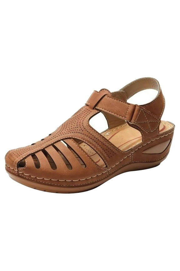 Women's Summer Sandals Casual Bohemia Gladiator Wedge Shoes Comfortable Ankle Strap Outdoor Platform Sandal