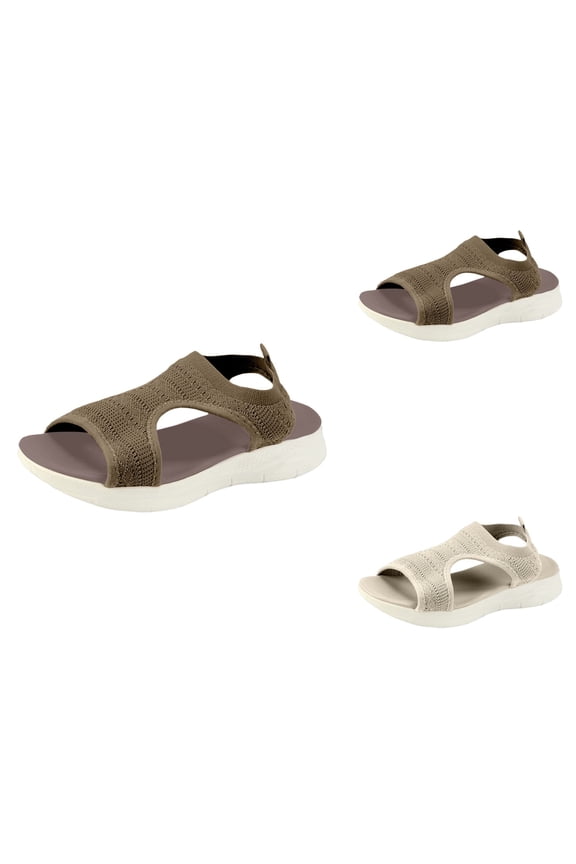 Women's Summer Sandals | Fishmouth -On Slippers, Comfortable Walking & Casual Shoes, Lightweight Open Toe Beach Sandals