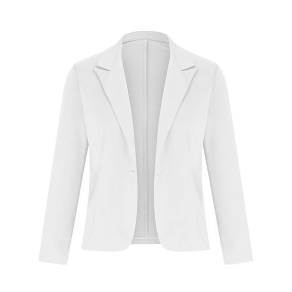 Women's Summer Short Casual Business Jacket Work Cardigan Plain Lapel Coat Suits Slim Lightweight Coat Long Sleeve Elegant Comfortable Summer Coat Vintage Casu Oversize Jean Jacket Women Womens