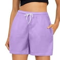 thumbnail image 1 of Women's Summer Shorts Drawstring Comfy Elastic High Waist Running Baggy Dressy Casual Womens Jorts with Pockets XS-3XL, 1 of 5