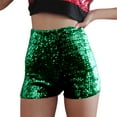 thumbnail image 1 of Women's Summer Shorts Shimmering Rhinestone Concert Outfit Fitted Sexy Stage Performance Loose High Waisted Short S-L, 1 of 6